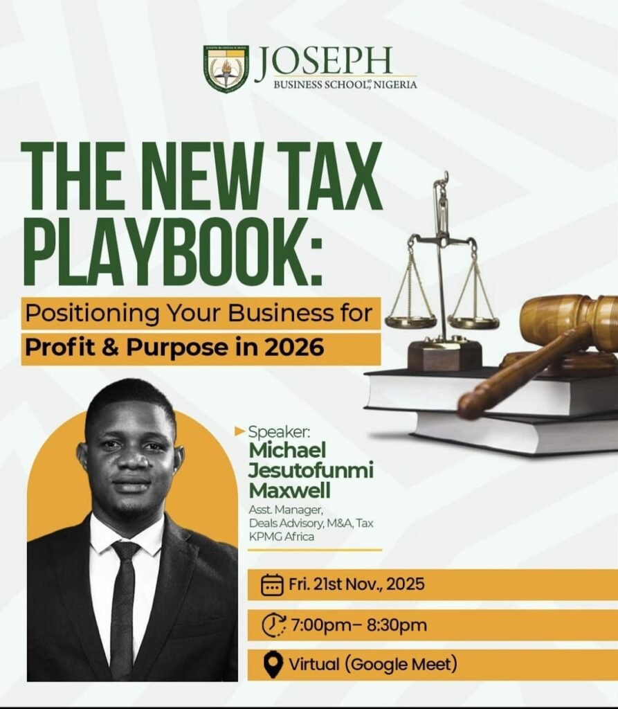 2026 is around the corner, is your business tax readyWe’ll be learning from Michael Jesutofunmi